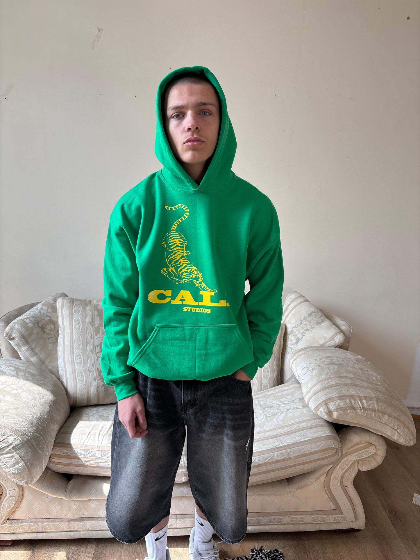 Tiger Hoodie - Green