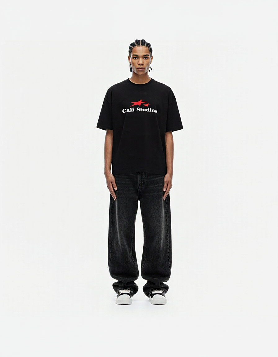 Red Star T-shirt - Black