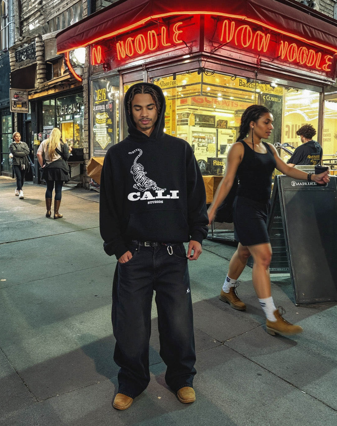 Tiger Hoodie - Black