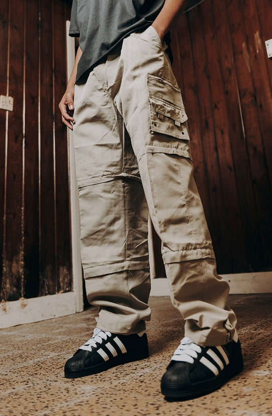 2 in 1 Cargo Pants - Sand