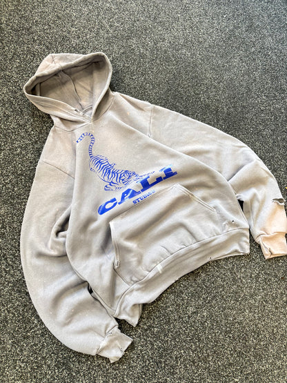 Washed Tiger Hoodie - Grey