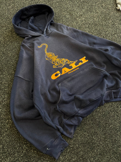 Washed Tiger Hoodie - Navy