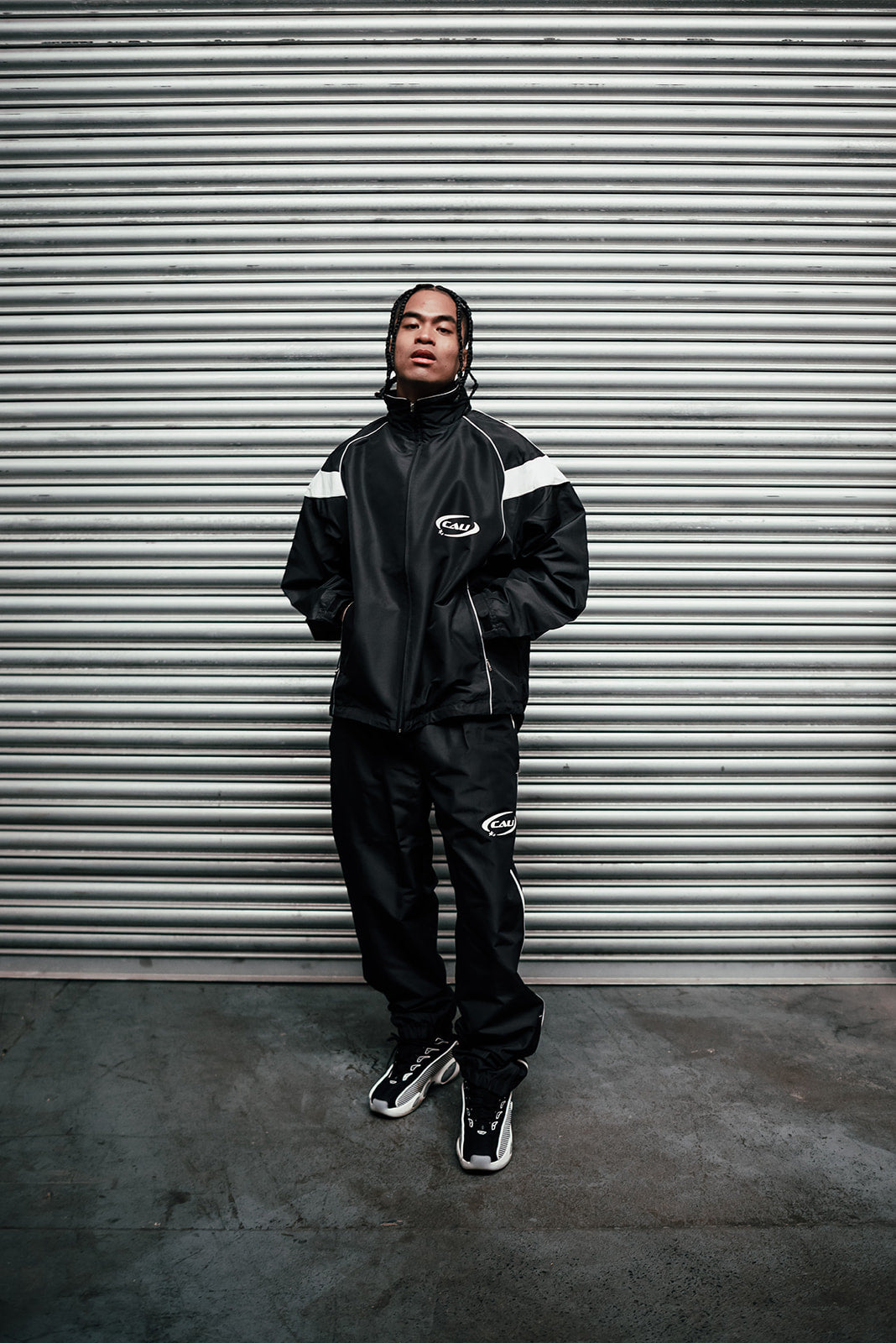 Track Jacket - Black/Dove