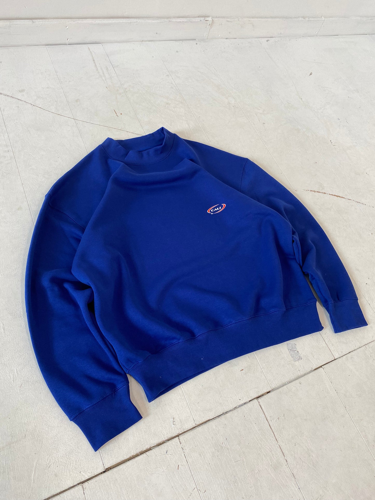 Track Sweatshirt- Cobalt