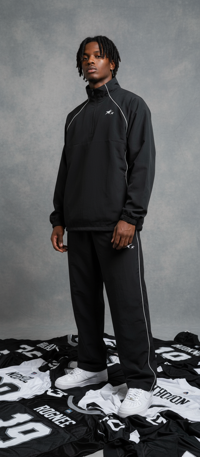 Saint Track Pants - Black/White