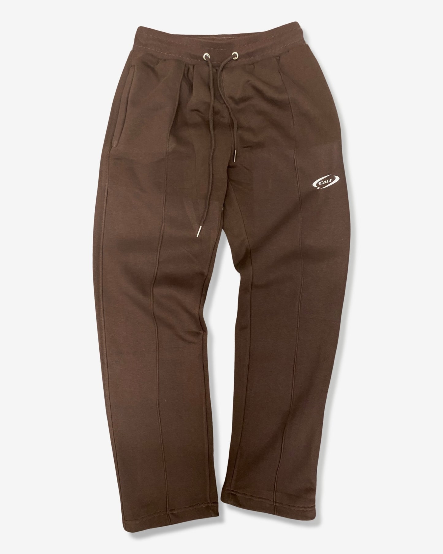 Track Open Joggers - Brown