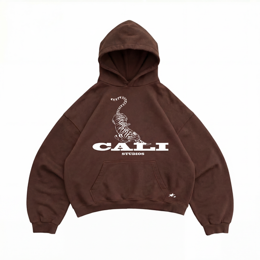 Tiger Hoodie - Brown