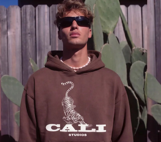 Tiger Hoodie - Brown