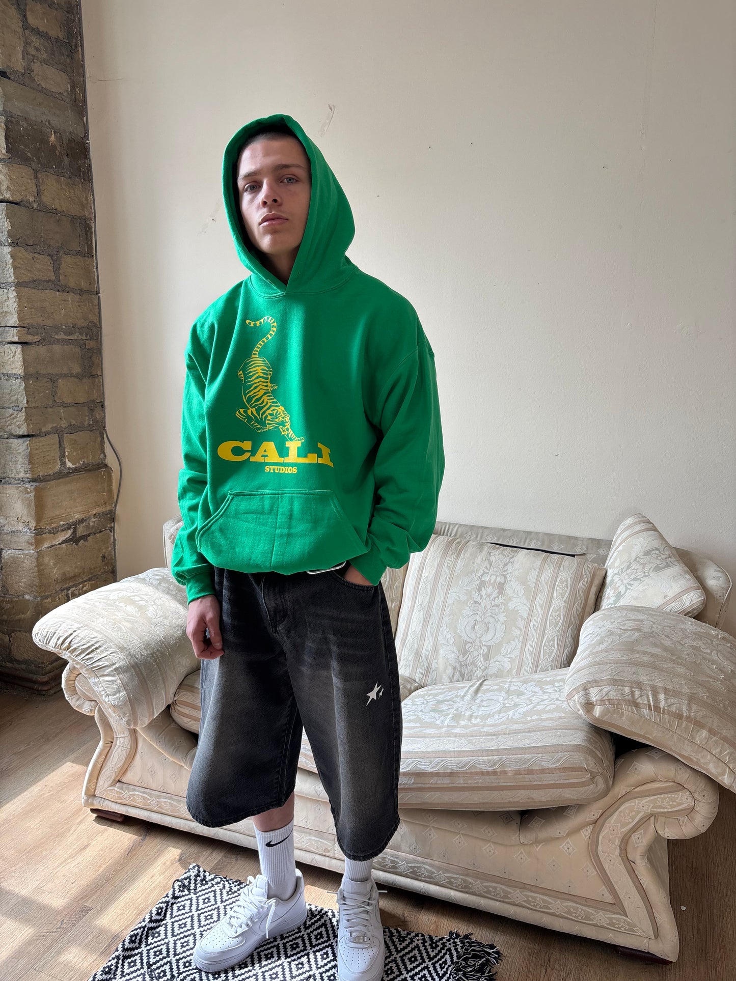 Tiger Hoodie - Green