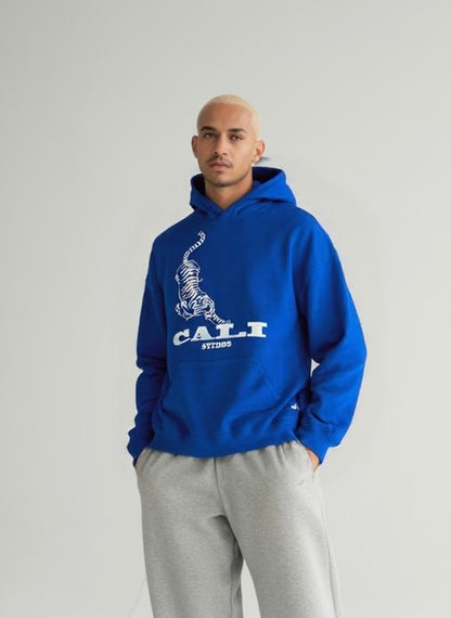 Tiger Hoodie - Blue