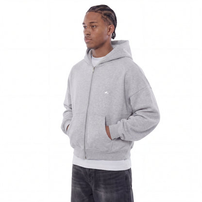 Heavy Zip Hoodie - Grey