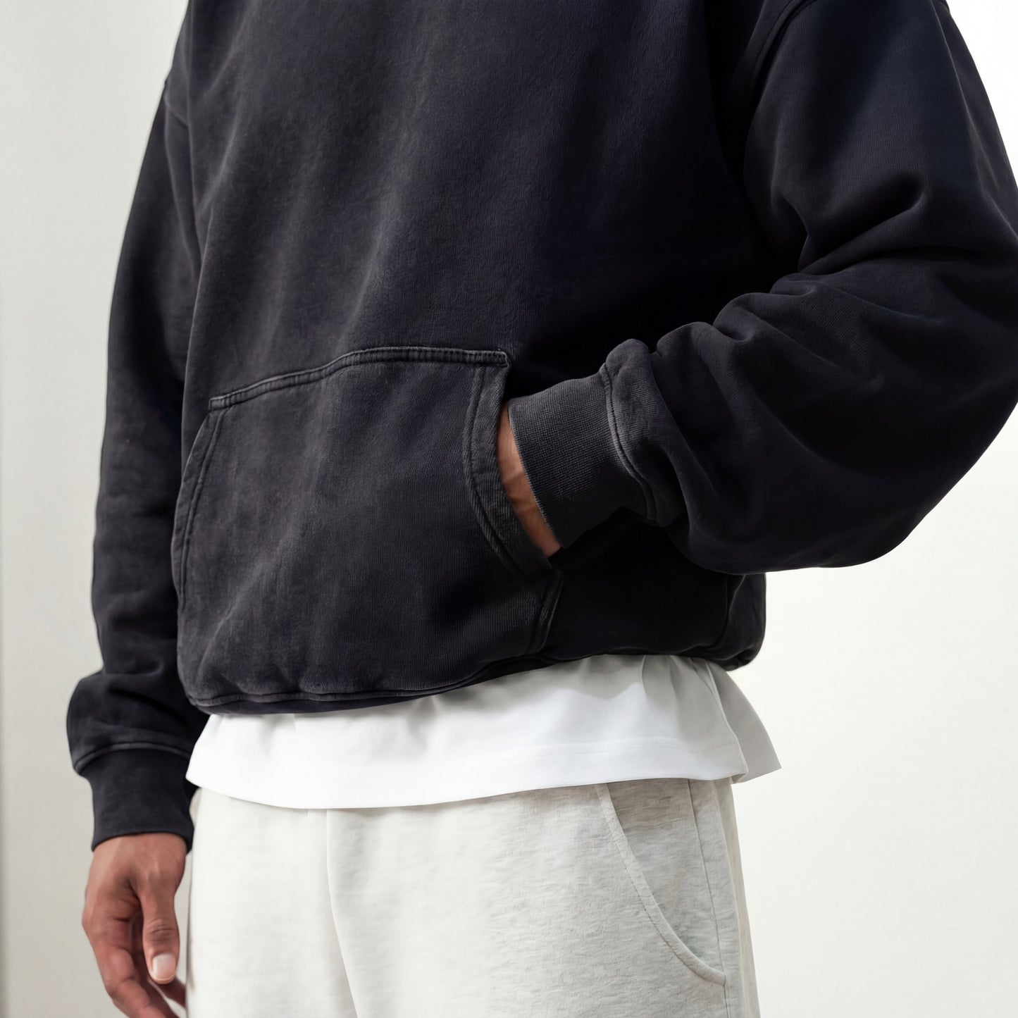 Heavy Hoodie - Washed Black