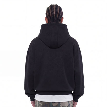 Heavy Zip Hoodie - Black