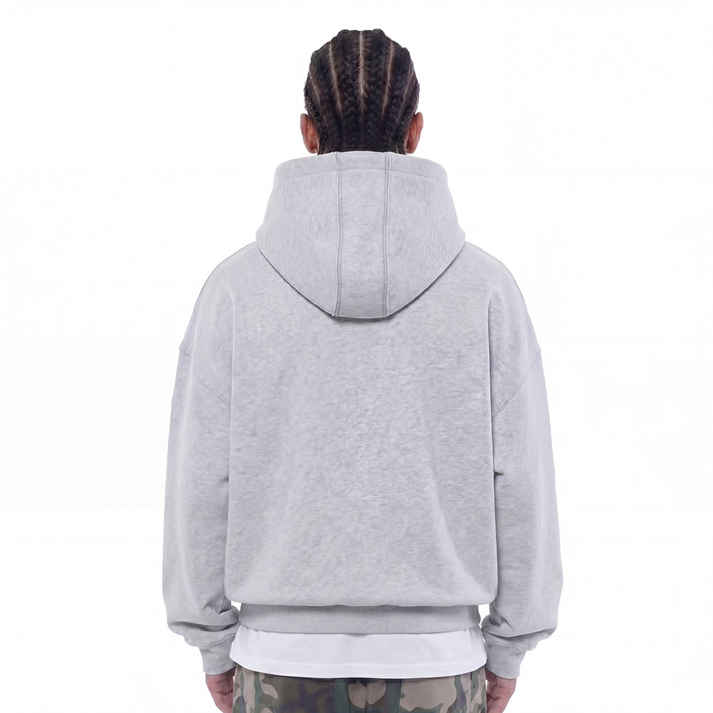 Heavy Zip Hoodie - Grey