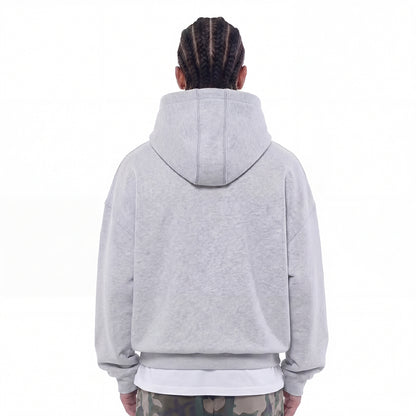 Heavy Zip Hoodie - Grey