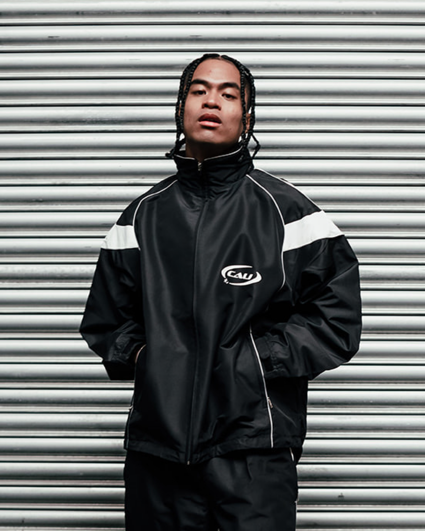 Track Jacket - Black/Dove