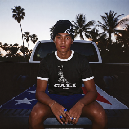 Tiger Ringer T-Shirt - Black