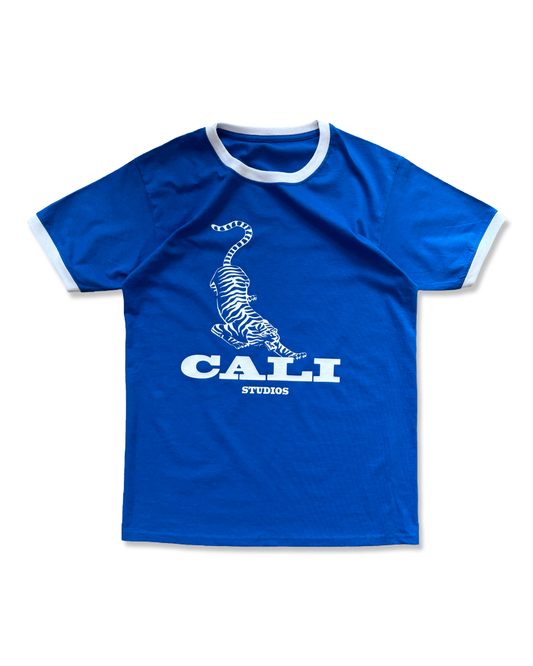 Tiger Ringer T-Shirt - Blue