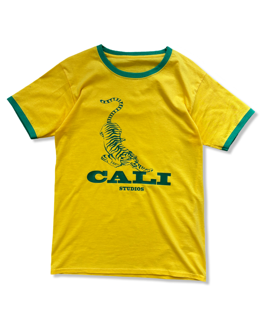 Tiger Ringer T-Shirt - Yellow
