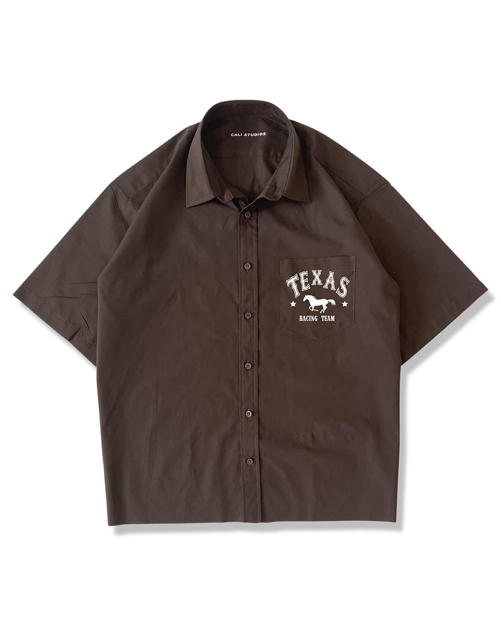 Texas Racing Shirt - Brown – Cali Studios
