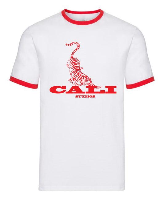 Tiger Ringer T-Shirt - White