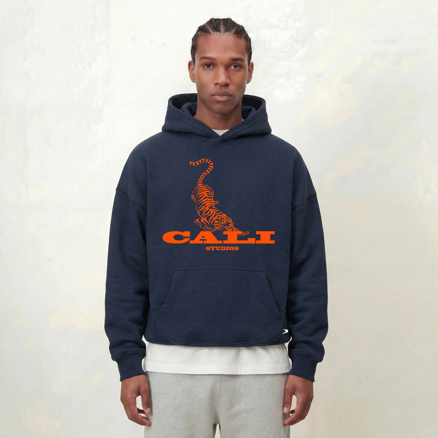 Tiger Hoodie - Navy