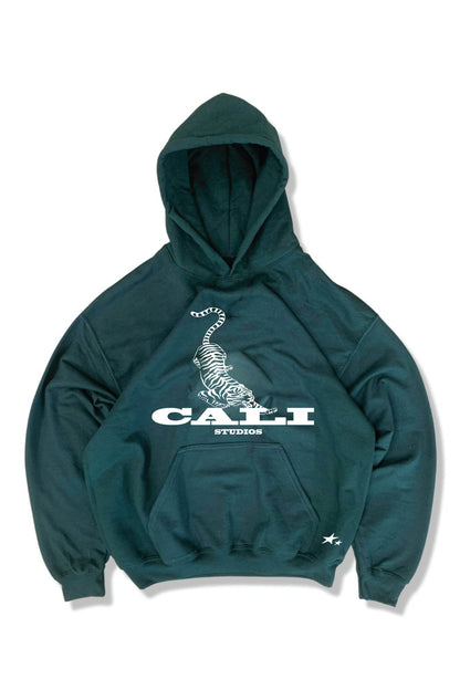 Tiger Hoodie - Dark Green