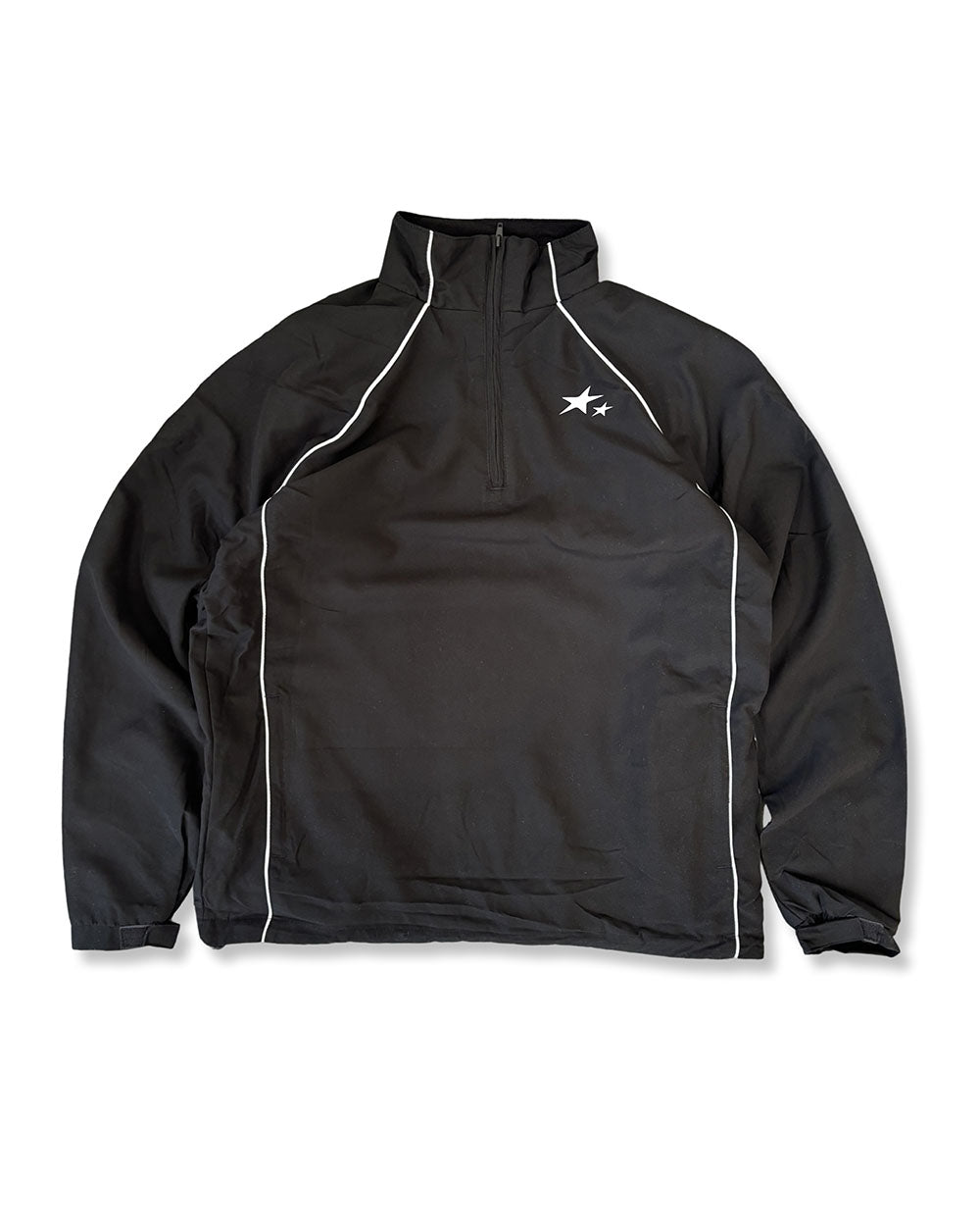 Saint Quarter Zip Track Jacket - Black/white