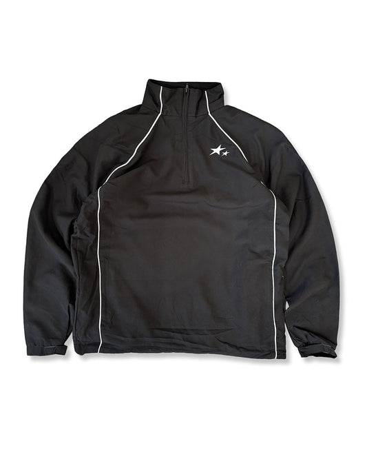 Saint Quarter Zip Track Jacket - Black/white