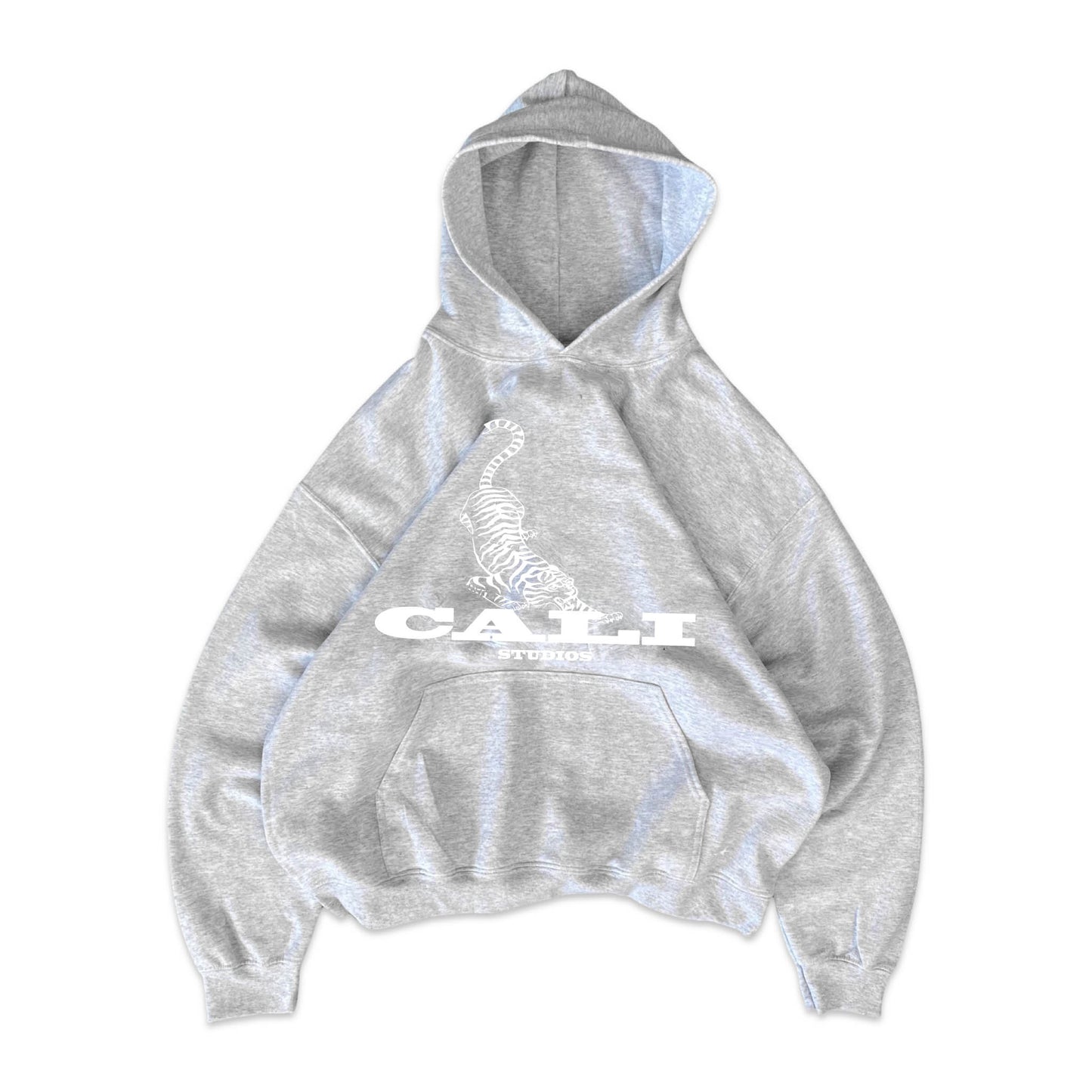 Tiger Hoodie - Grey/White
