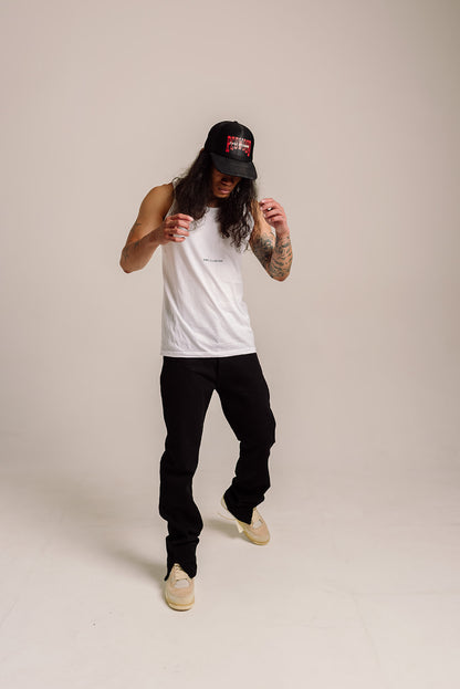 Split Hem Denim Jeans - Black