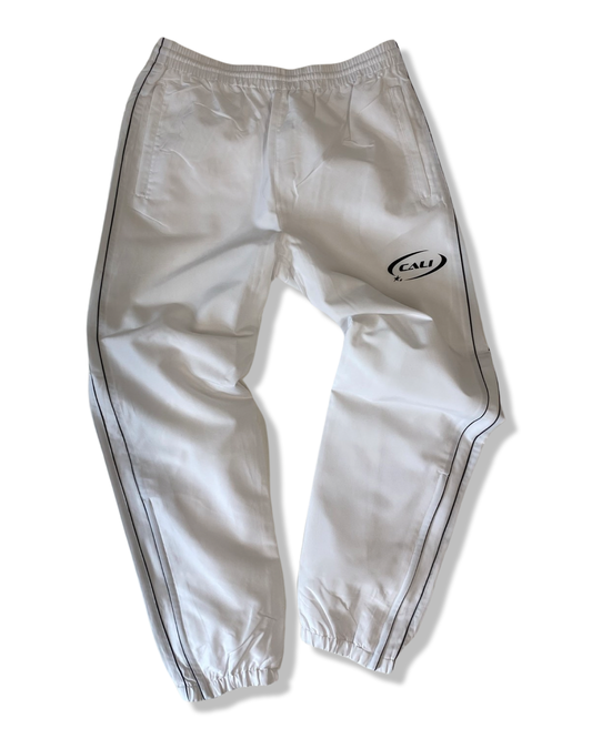 The Track Pants - White/Black