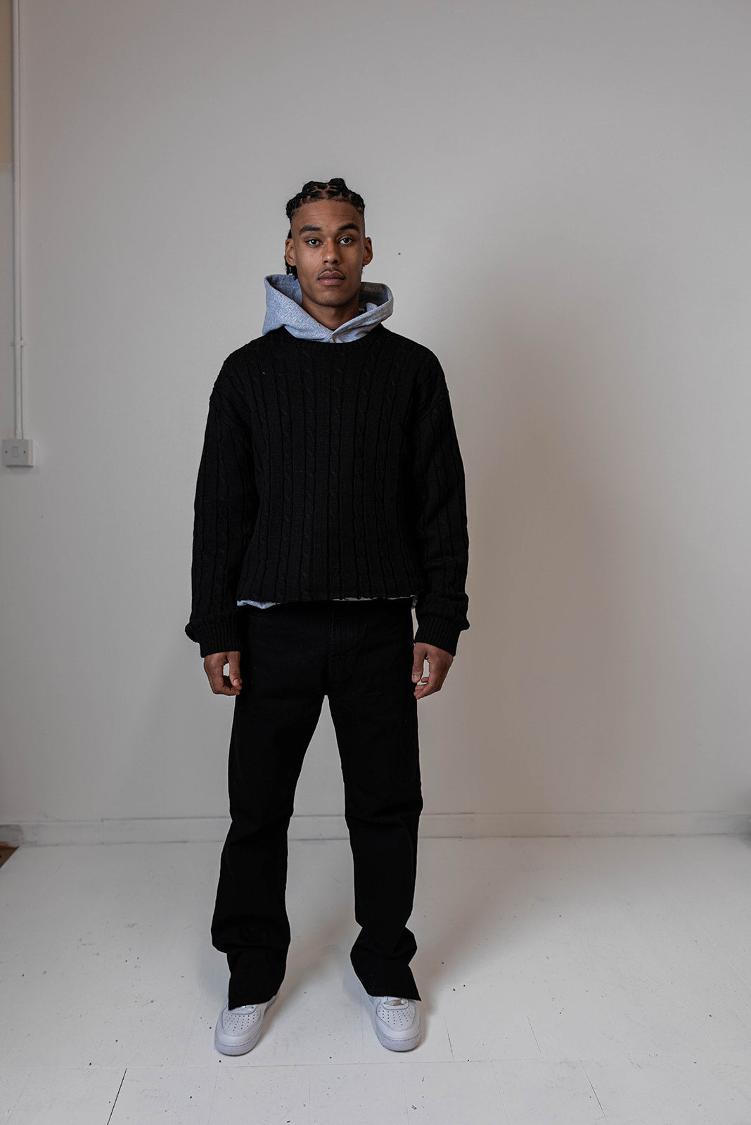 Knit Sweatshirt - Black