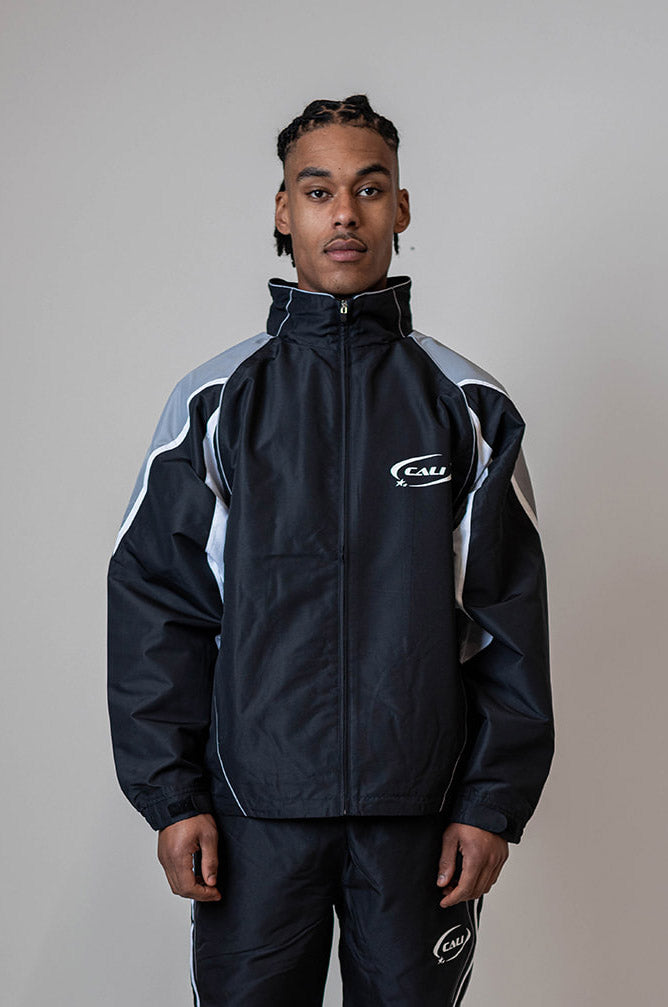 The Track Jacket - Black/Grey